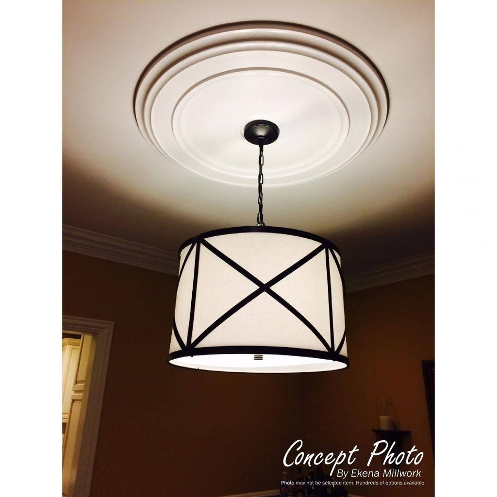 Green Gold Hand-Painted Ceiling Medallion N129