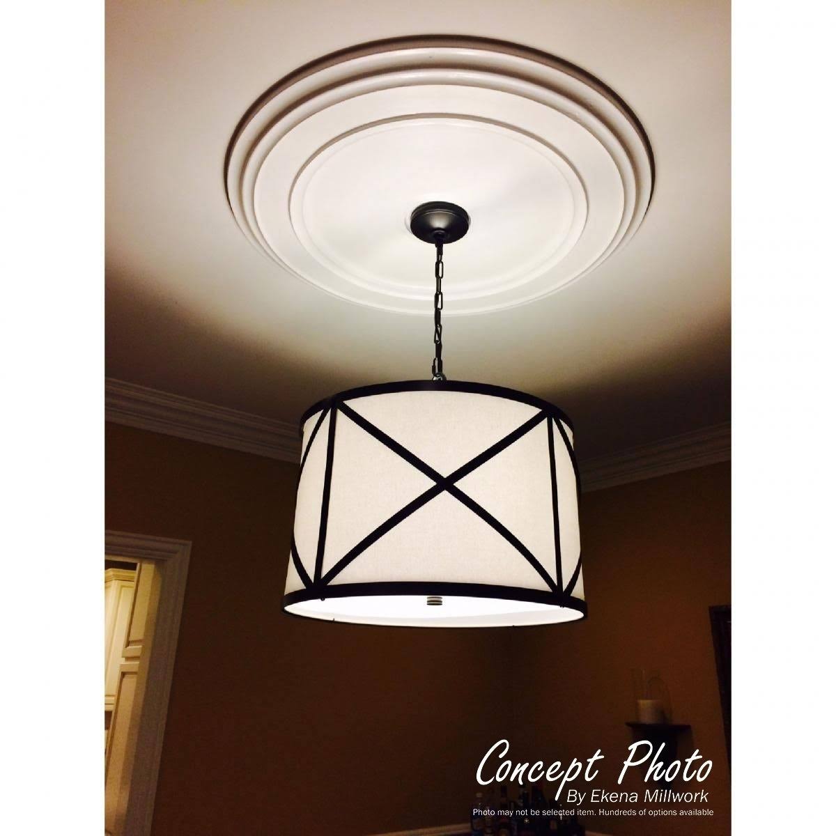 Green Gold Hand-Painted Ceiling Medallion N129