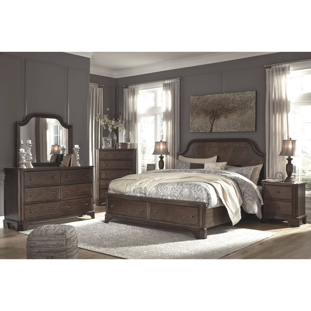 Brown Five Drawer Chest D784385