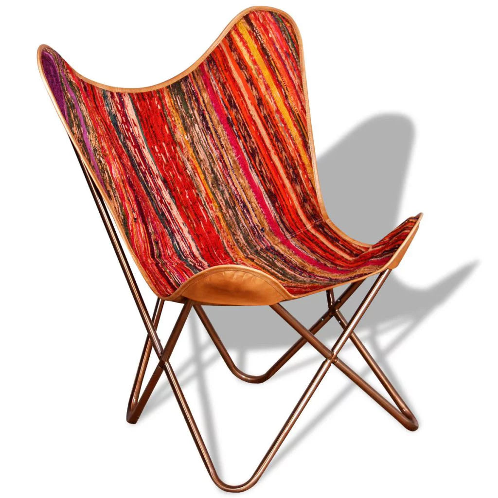 Butterfly Chair Multicolour Chindi Fabric R200