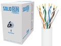 SolidRun Cat5e Bulk Cable UTP CMR Pull Box White 1000-ft A624722