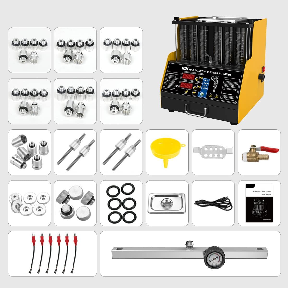 110V/220V Fuel Injector Cleaner & Tester T989