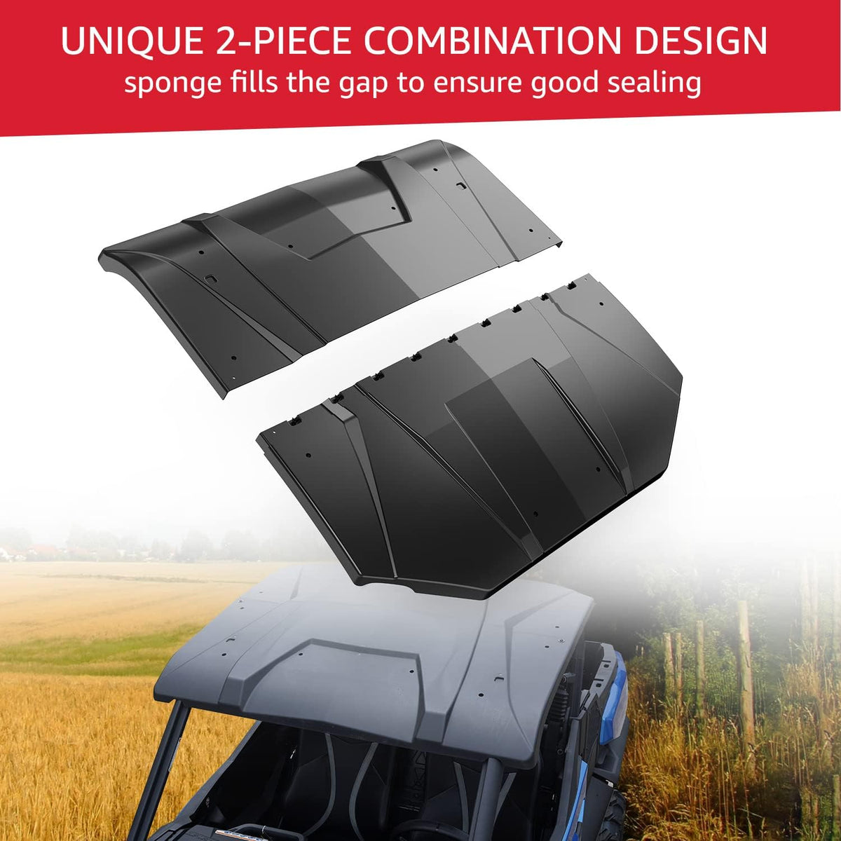 2-Piece Hard Roof for Can-Am Maverick Sport/Trail H884