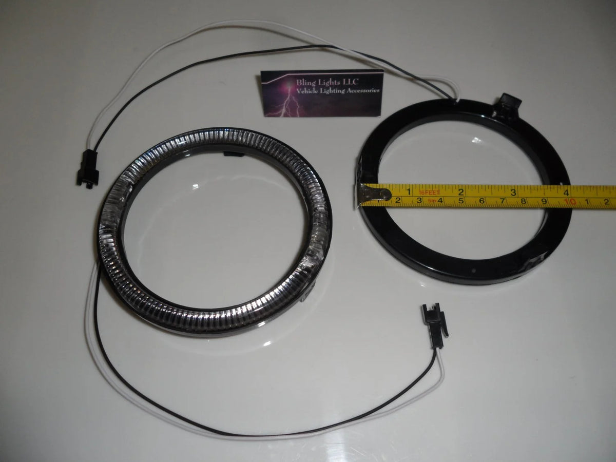 4x Blue LED Angel Eye Headlamp Halo Rings W736