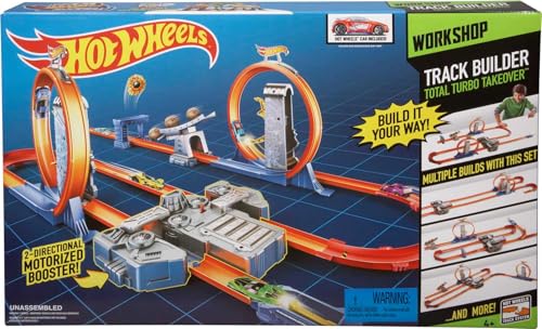 Hot Wheels Toy Car Track Set with Motorized Booster R910293