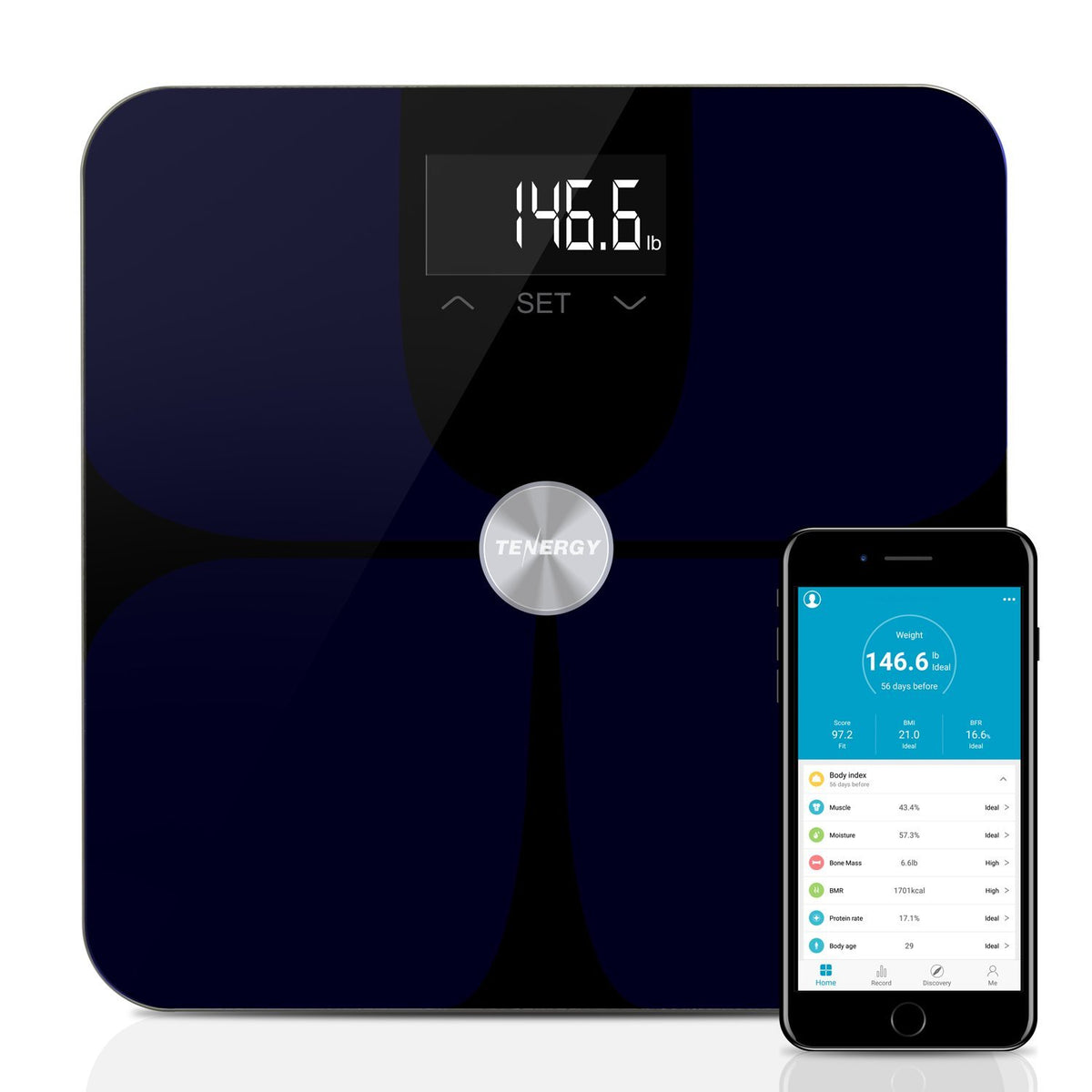 High Precision Smart Body Fat Scale with Large Display Pack of 2 H3588