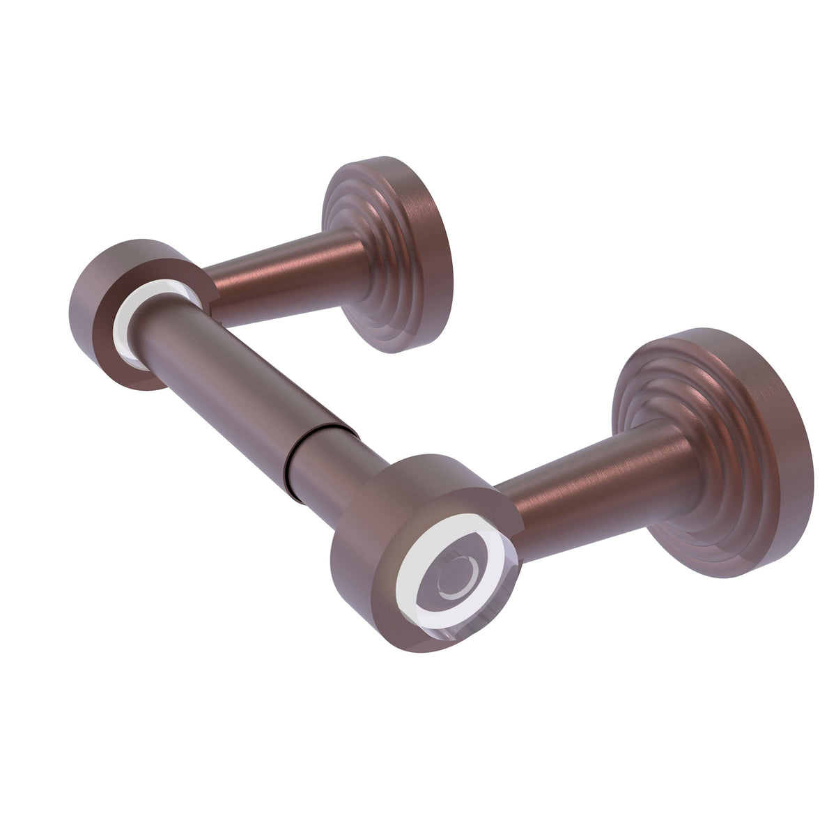 Two Post Toilet Tissue Holder Antique Copper B473