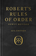 Robert's Rules of Order Newly Revised, Deluxe 12th edition (Hardcover) P576