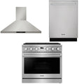 36 Gas Range, Range Hood and Dishwasher F877
