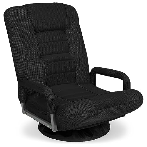 Swivel Gaming Chair 360 Degree Foldable Black/Blue K234
