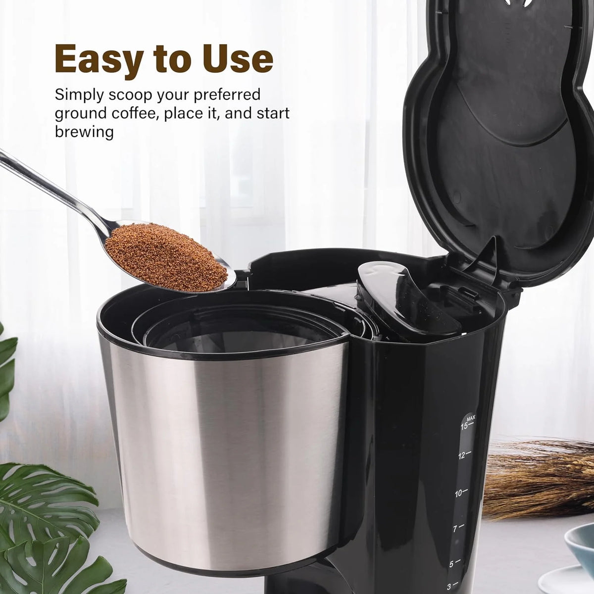 12 Cup Stainless Steel Drip Coffee Maker W14805