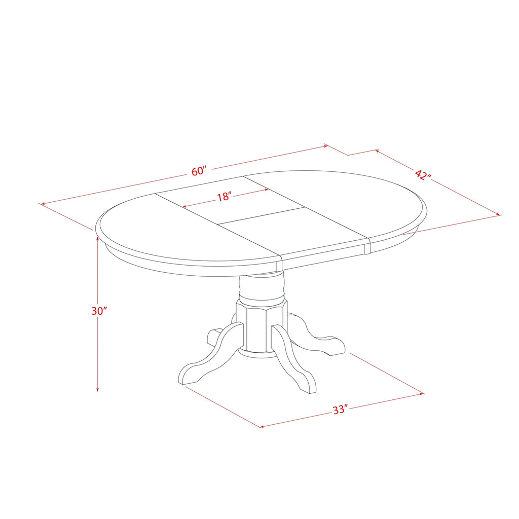 7-Piece Dining Table Set with 6 Chairs R70006