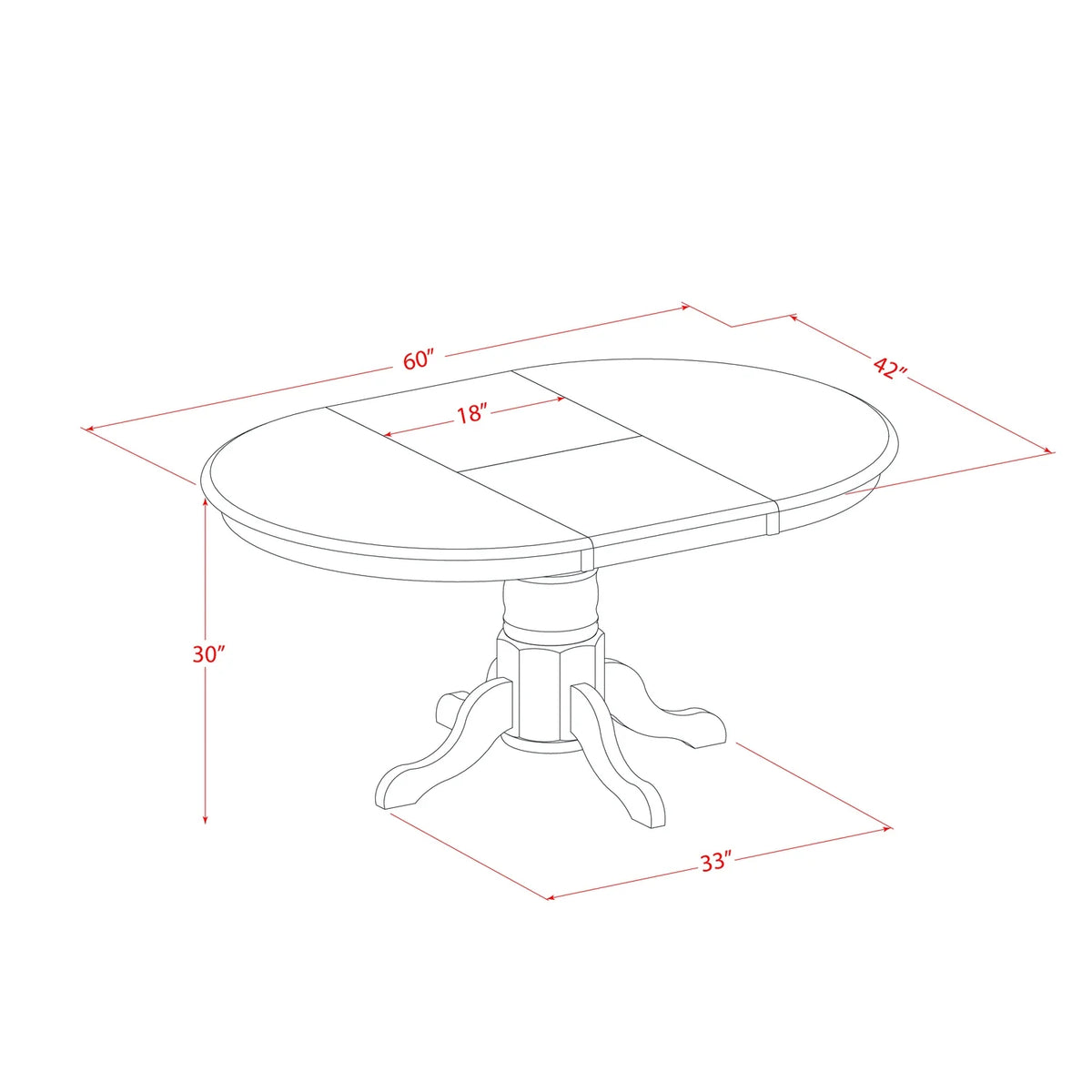 7-Piece Dining Table Set with 6 Chairs R70006