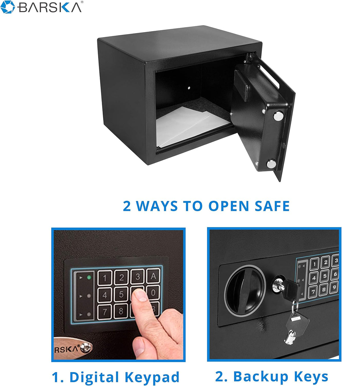 Compact 0.57 Cubic Ft Digital Keypad Security Depository Drop Safe J49835