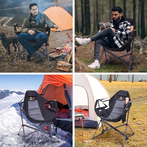Heated Camping Chair with Cup Holder and Side Pocket B53738