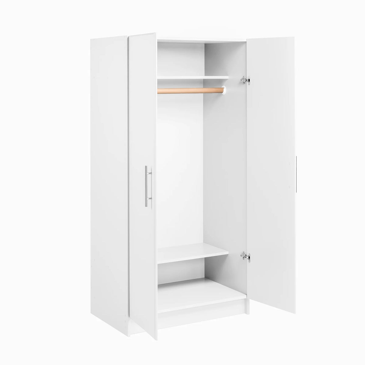 White Wardrobe Closet with Hanging Rail Y1967