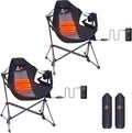 Heated Camping Chair with Cup Holder and Side Pocket B53738