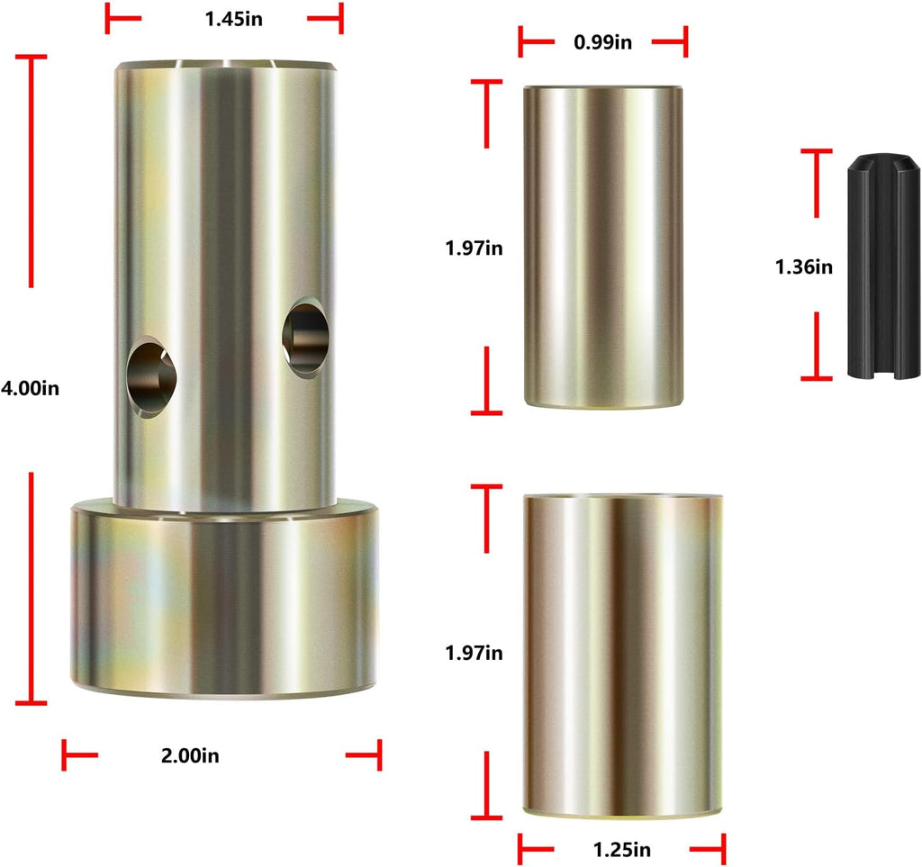 4 Pairs Cat 1 Quick Hitch Adapter Bushing Kit C59486