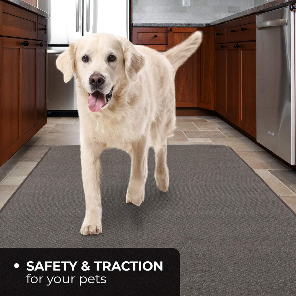 Skid-Resistant Carpet Runner Gray 8 Feet X 27 Inches B9038