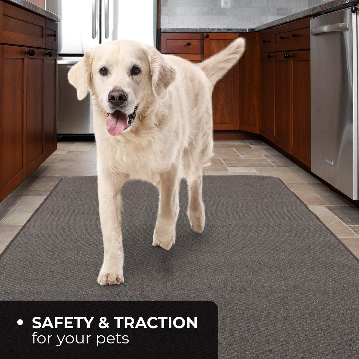 Skid-Resistant Carpet Runner Gray 8 Feet X 27 Inches B9038