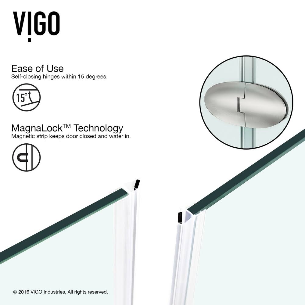 Frameless Neo-Angle Shower Enclosure with Low-Profile Base G5340