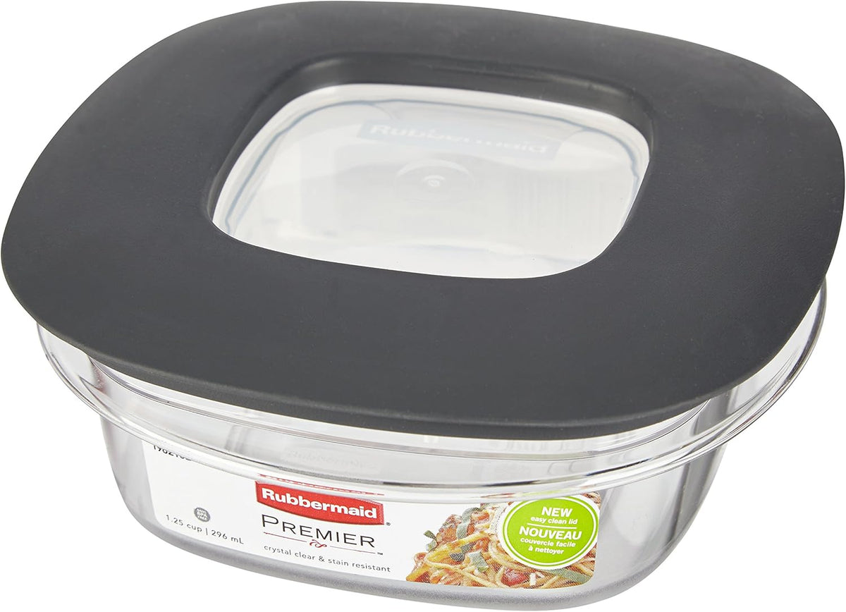 1.25 Cup Gray Food Storage Containers J82446
