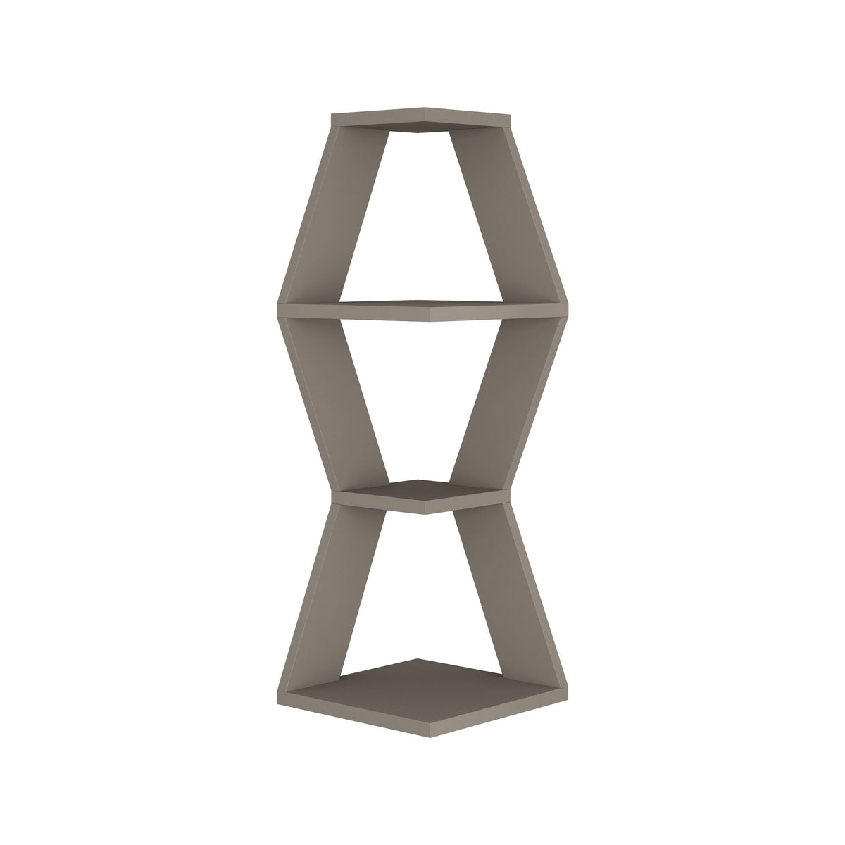 Modern Corner Wall Shelf Light Mocha H284511