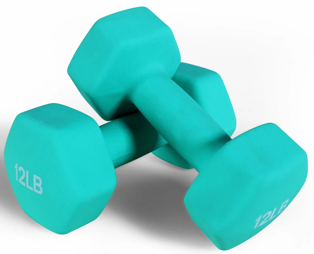 1 lbs Pair Vinyl Coated Dumbbells O364472