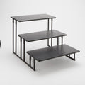 Black 3 Tier Rectangular Display Stand Q289119