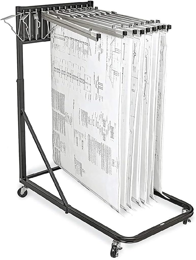 Vertical Blueprint Storage Rack and Plans Holder N871249