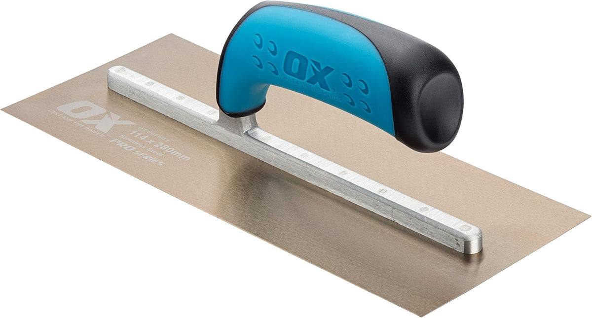 4.75" x 14" Stainless Steel Plaster Finishing Trowel, Pack of 2 D46788