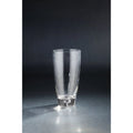 11" Clear Hand Blown Glass Cone Vase Z603102