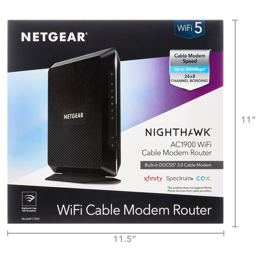 AC1900 DOCSIS 3.0 Cable Modem + WiFi Router J89585