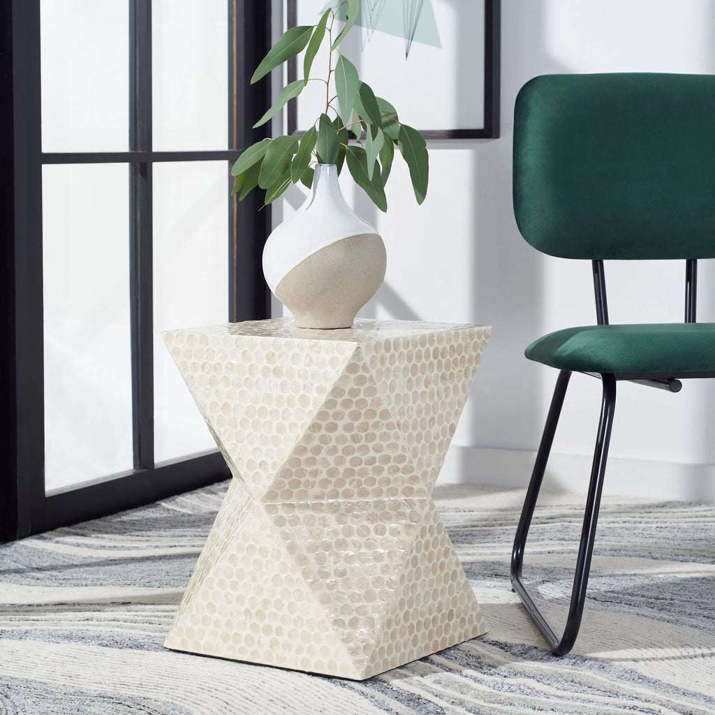 White Square Accent Table X956