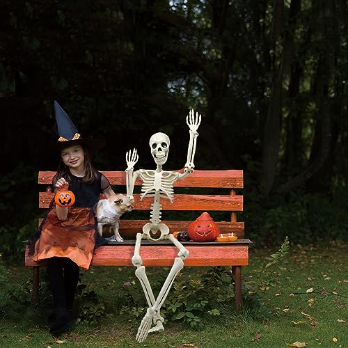 5.9FT Plastic Full Size Human Skeleton with Movable Joints I329