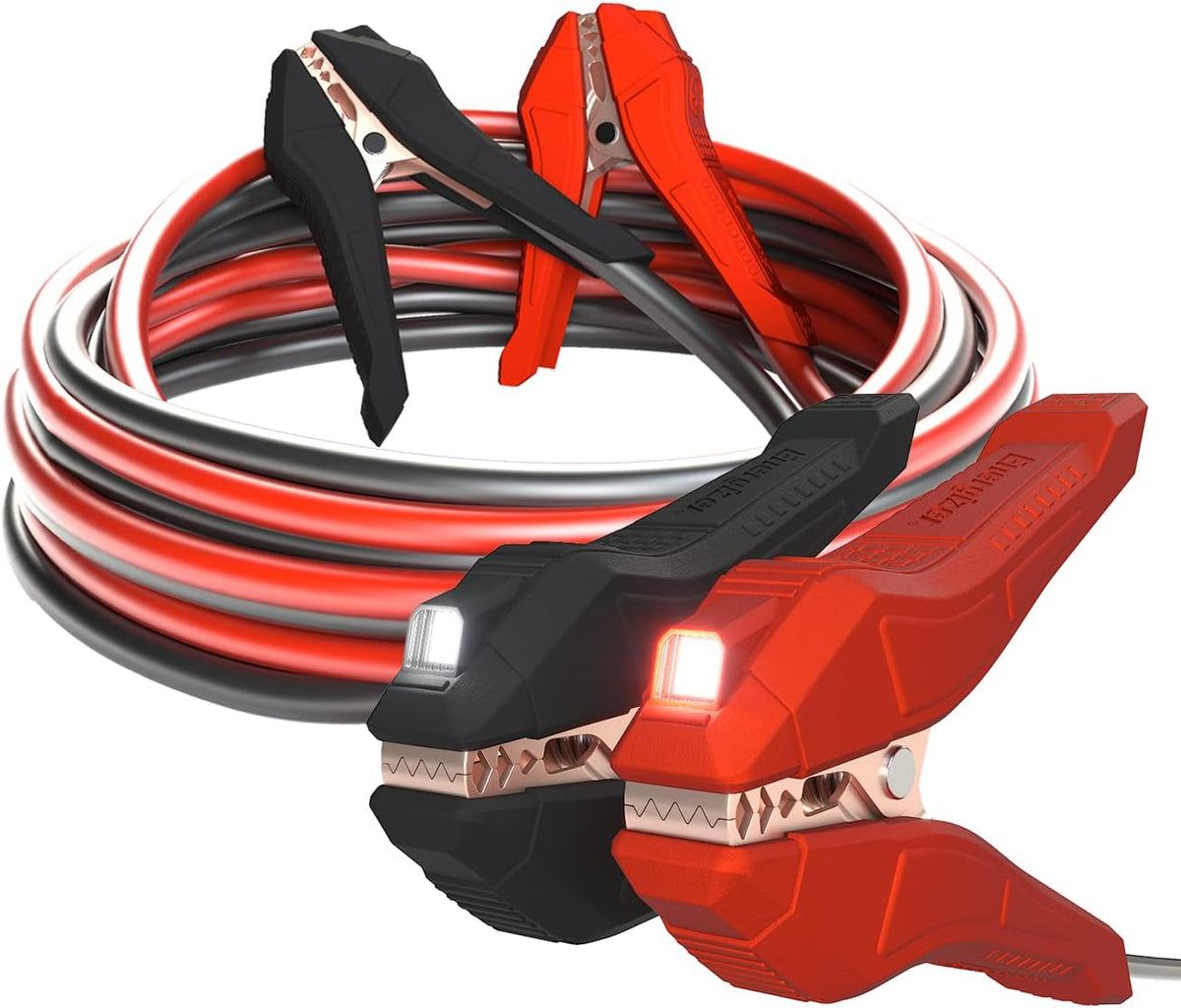 Heavy Duty 25-Feet 2-Gauge Jumper Cables with LED Lights Z279682