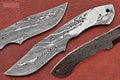 7.75 Inch Damascus Steel Skinning Knife Blade X25889