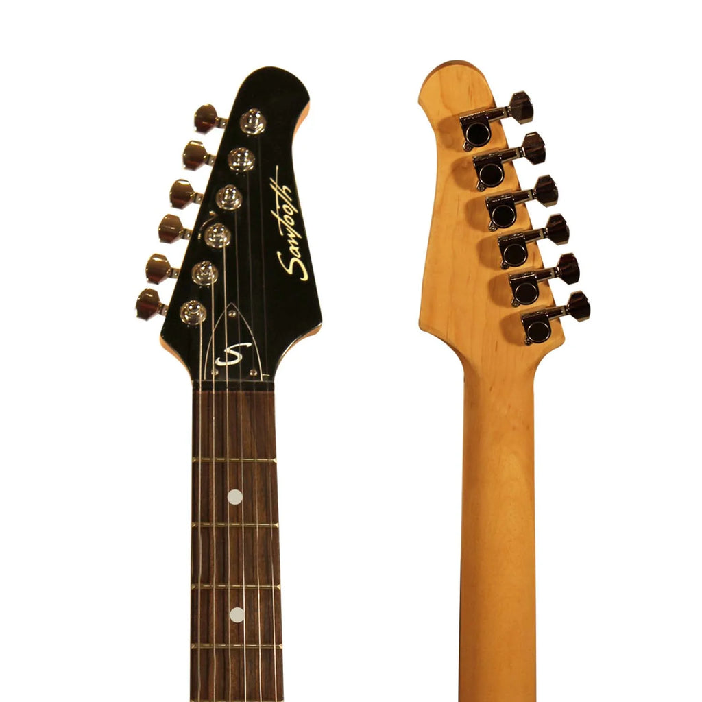 Black Electric Guitar with Amp, Case, and Cable M8724