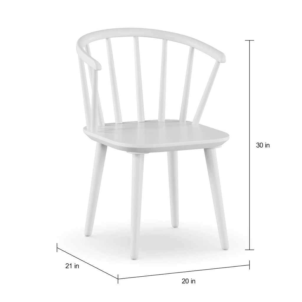 White Dining Chairs Set of 2 X80837