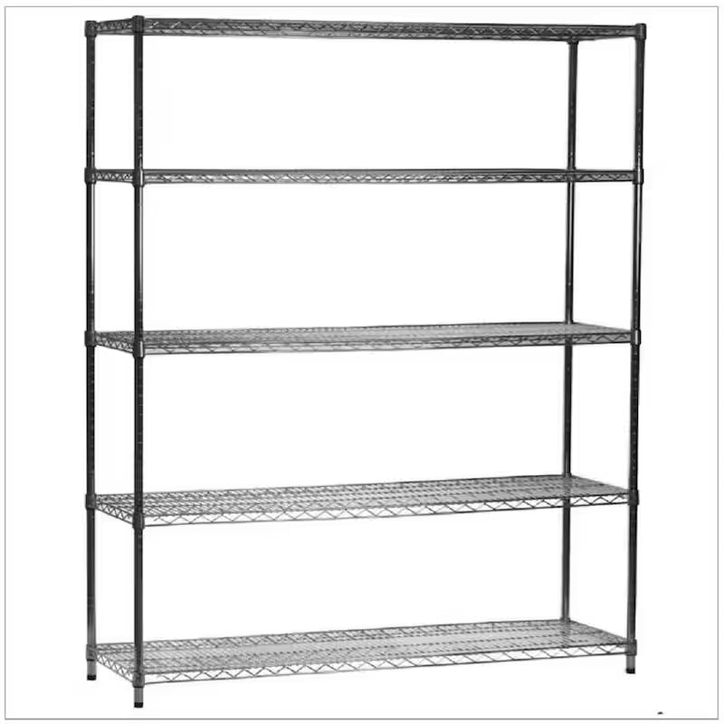 5-Tier Heavy Duty Steel Wire Shelving Unit Y853983
