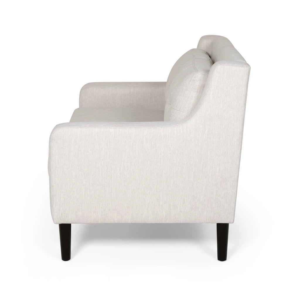 Beige Fabric Upholstered Loveseat B516216