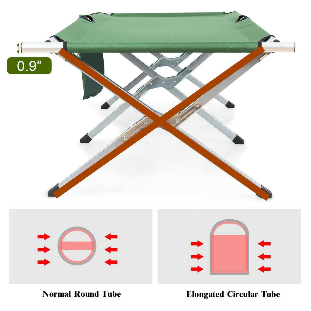 Heavy-Duty Folding Camping Cot with Carry Bag E99681