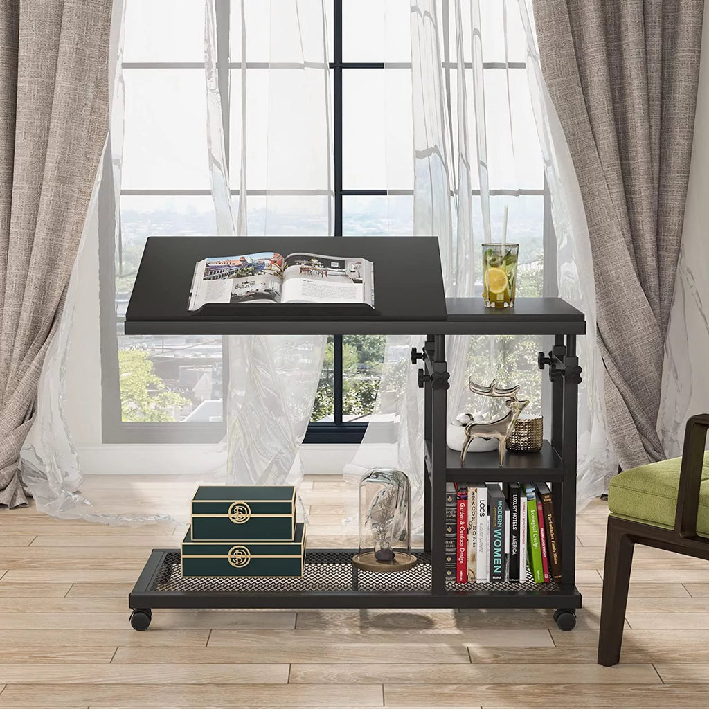 Height Adjustable C Table Brown I2700