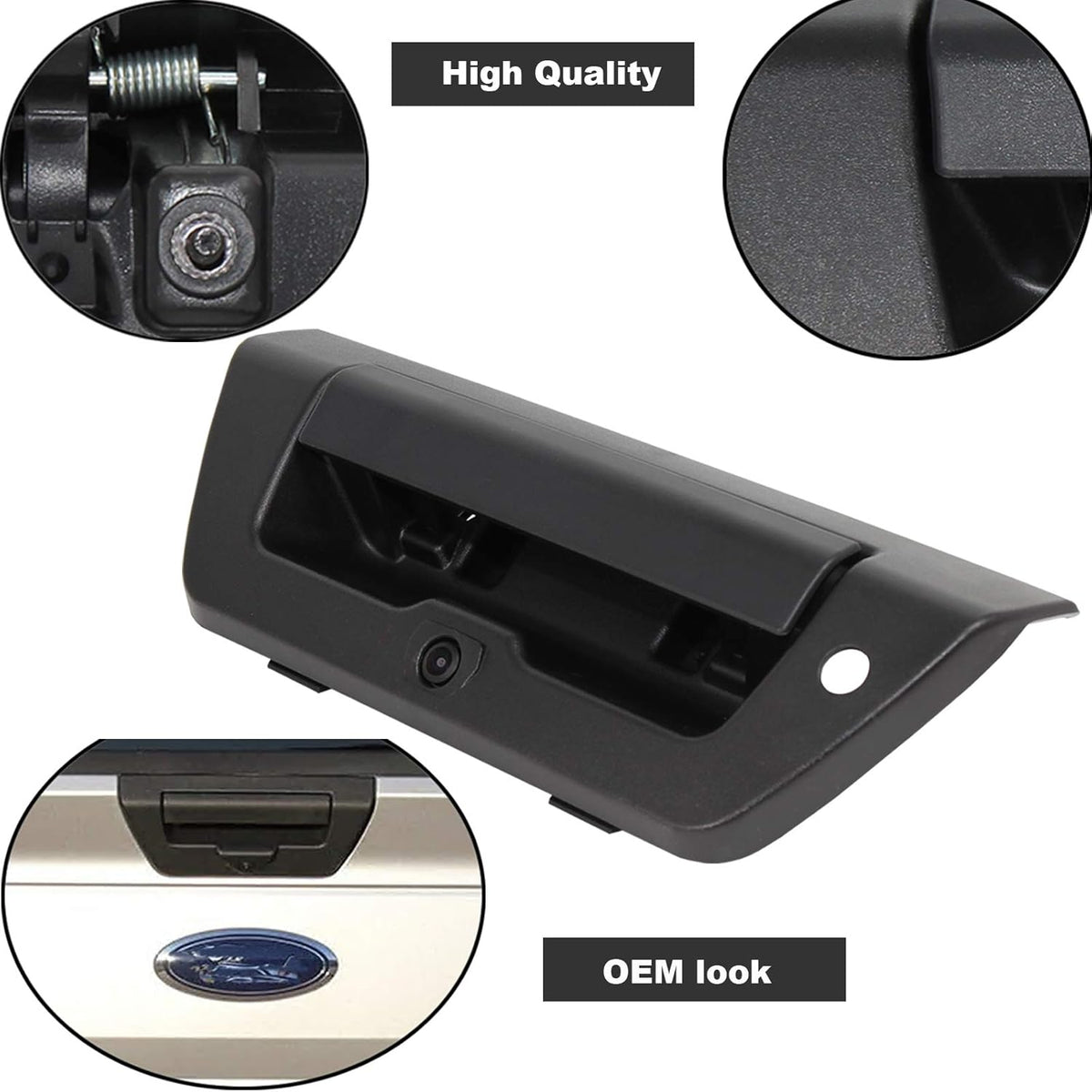 Black Tailgate Handle with Backup Camera O821861