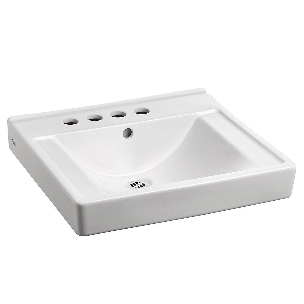 White Wall Mounted Bathroom Sink K602