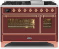 Burgundy Dual Fuel Natural Gas Range C734