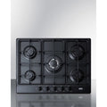 Black 5-Burner Gas Cooktop with Sealed Burners P92409