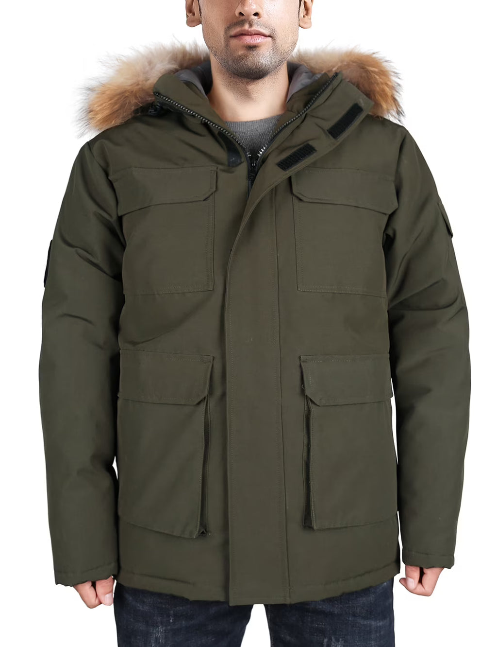 Waterproof Heavy Winter Down Parka Jacket with Hood K2545