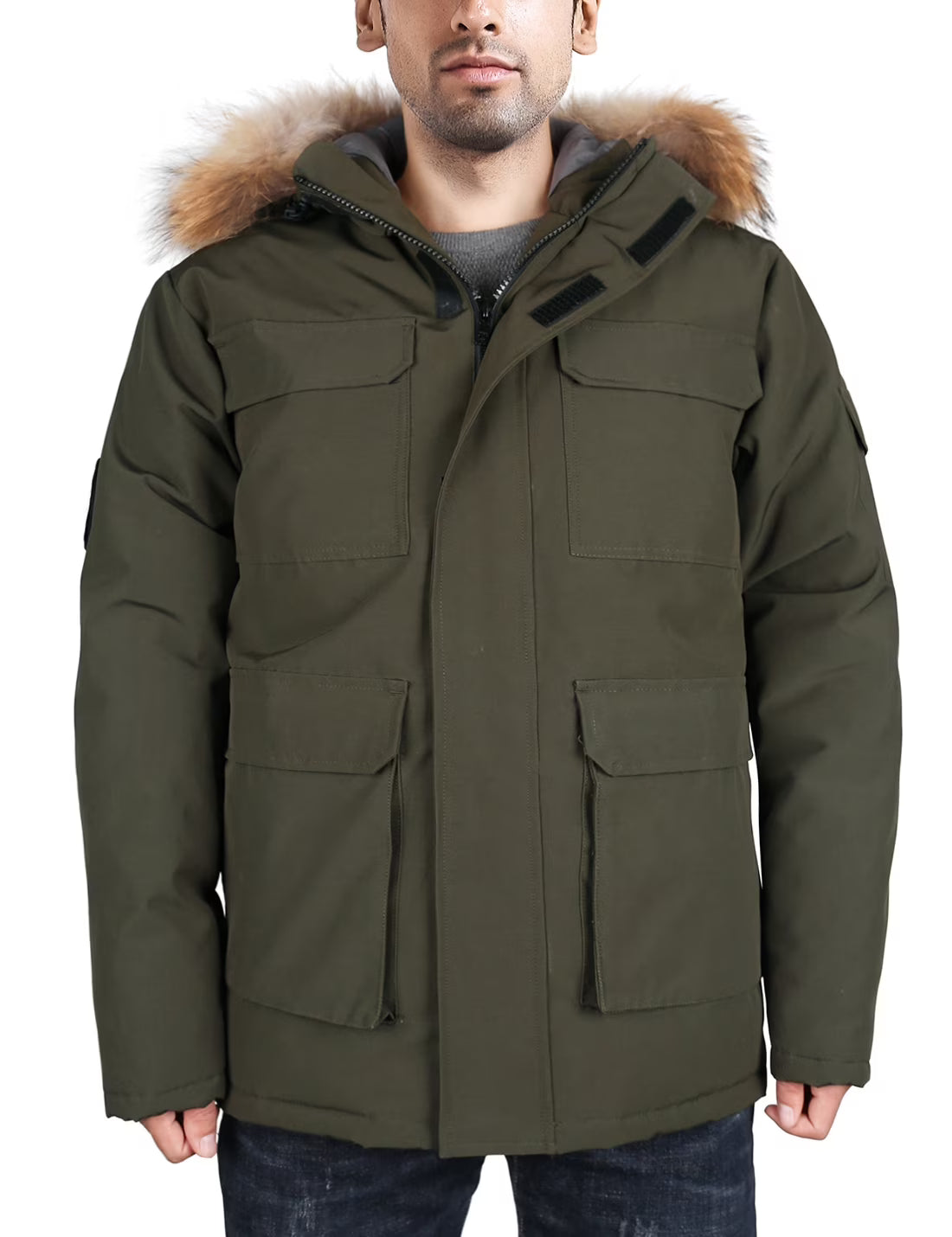 Waterproof Heavy Winter Down Parka Jacket with Hood K2545