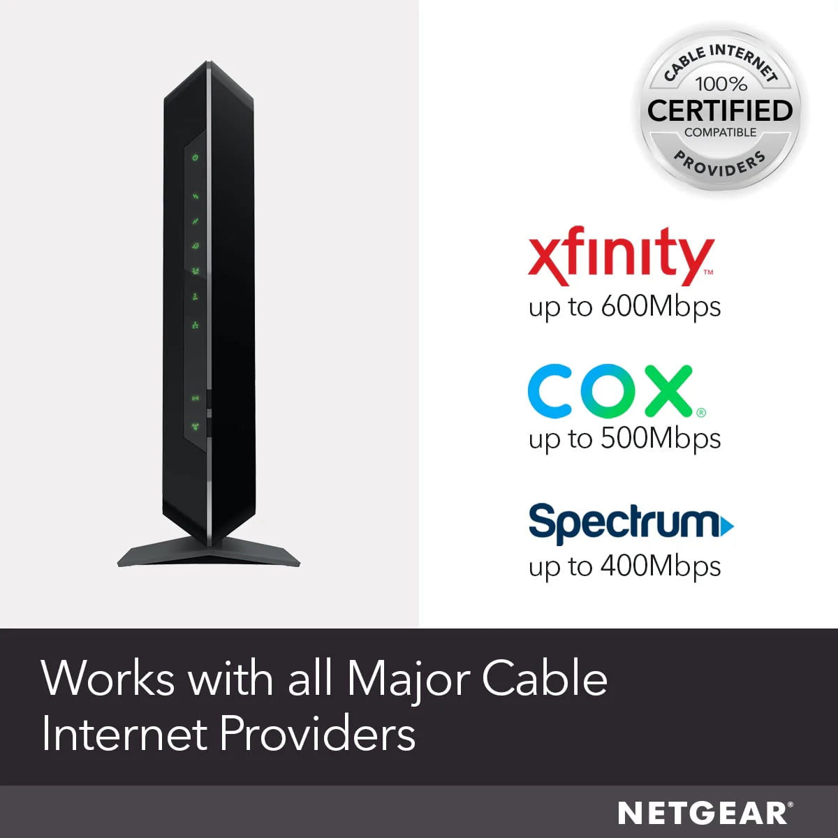 AC1900 DOCSIS 3.0 Cable Modem + WiFi Router J89585